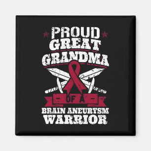 Proud Great Grandma Of A Brain Aneurysm Warrior Aw Magnet