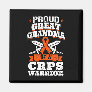 Proud Great Grandma Of A Crps Warrior Rsd Awarenes Magnet