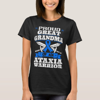 Proud Great Grandma Of An Ataxia Warrior Awareness T-Shirt