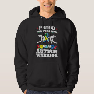 Proud Great Grandma Of An Autism Warrior Awareness Hoodie