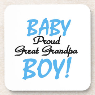 Proud Great Grandpa Baby Boy Gifts Coaster