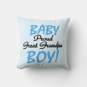 Proud Great Grandpa Baby Boy Gifts Cushion