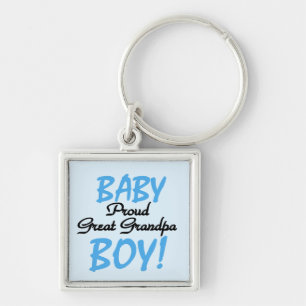 Proud Great Grandpa Baby Boy Gifts Key Ring