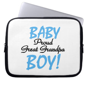 Proud Great Grandpa Baby Boy Gifts Laptop Sleeve