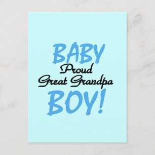 Proud Great Grandpa of Boy Tshirts and Gifts Postcard