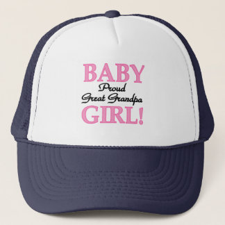 Proud Great Grandpa of Girl T-shirts and Gifts Trucker Hat