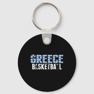 Proud Greece Sketll Fans Jersey Greek Flag Ller Te Key Ring