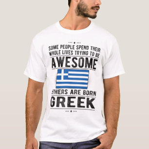 Proud Greek Flag Greece Heritage Greek Roots T-Shirt