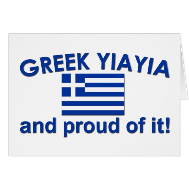 Proud Greek Yia Yia (Front Horizontal)