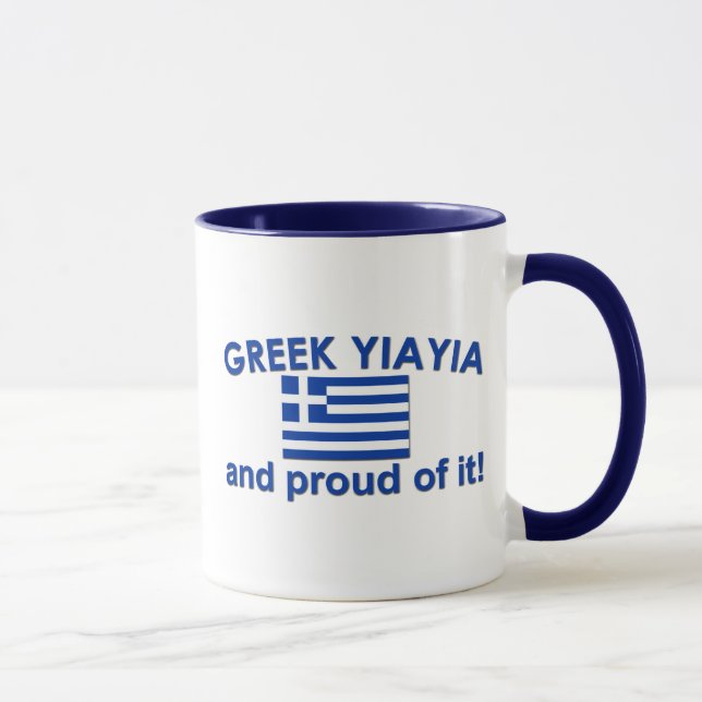Proud Greek Yia Yia Mug (Right)