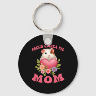 Proud Guinea Pig Mum Funny Guinea Pig Mother's Day Key Ring