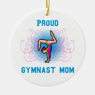 Proud Gymnast Mum Ceramic Tree Decoration