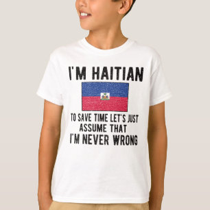Proud Haitian Heritage Haiti Roots Haitian Flag T-Shirt