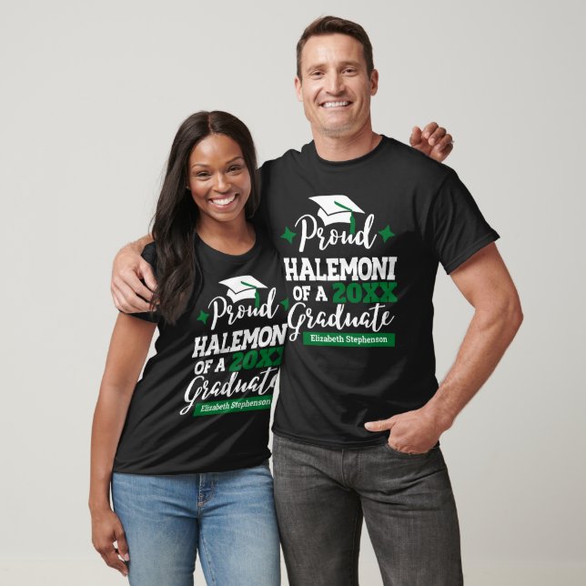 Proud Halemoni of 2023 graduate green tassel T-Shirt (Unisex)