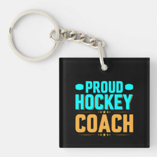 Proud Hockey Coach Key Ring