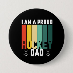 Proud Hockey Dad 7.5 Cm Round Badge