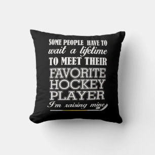 Proud Hockey Mum Photo Throw Pillow
