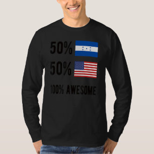 Proud Honduran American Flag Honduras Usa 1 T-Shirt