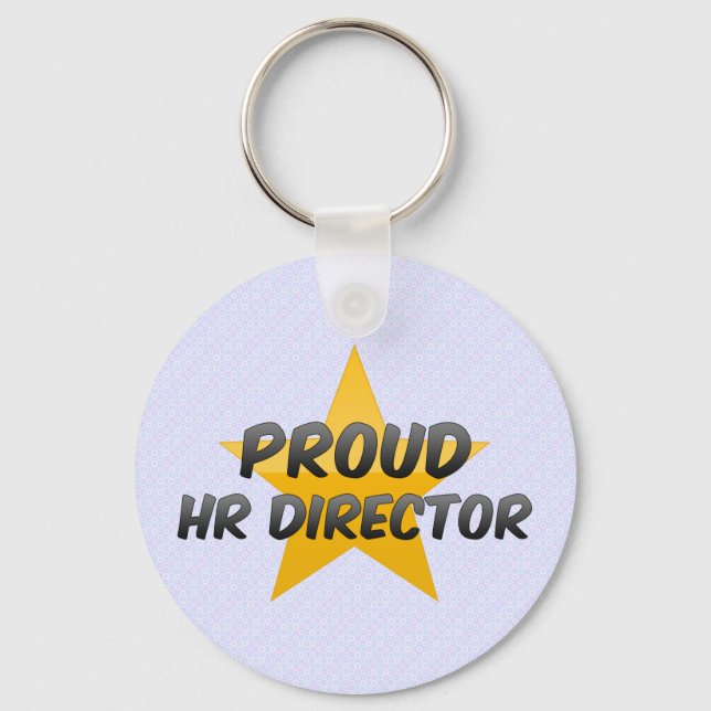 Proud Hr Director Key Ring (Front)