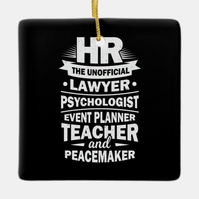 Proud Human Resources Ceramic Ornament (Front)