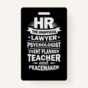 Proud Human Resources ID Badge