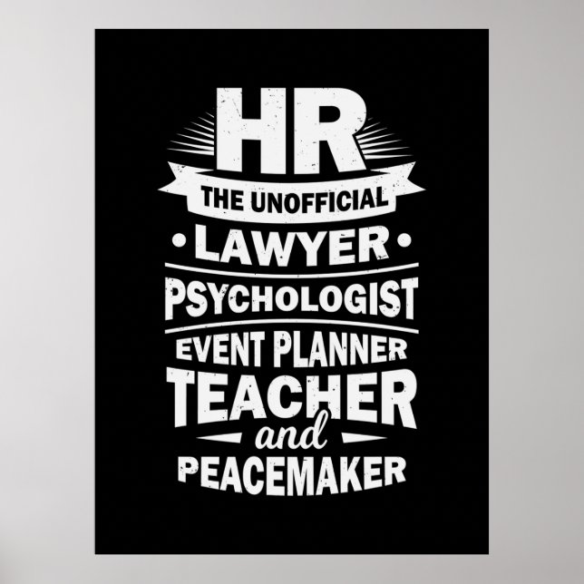 Proud Human Resources Poster (Front)