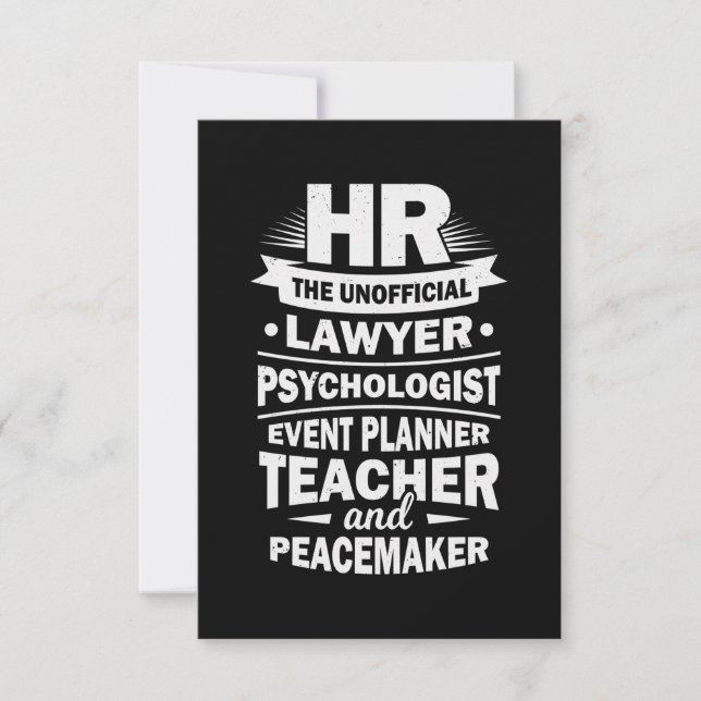 Proud Human Resources RSVP Card (Front)