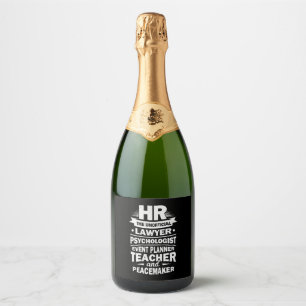 Proud Human Resources Sparkling Wine Label