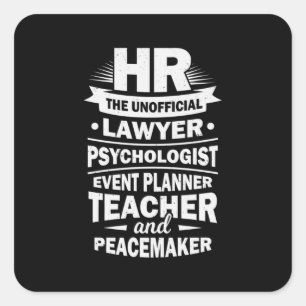 Proud Human Resources Square Sticker