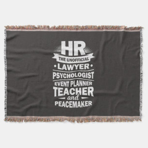 Proud Human Resources Throw Blanket