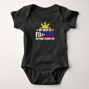 Proud Husband Boyfriend Filipino Wife Philippines Baby Bodysuit