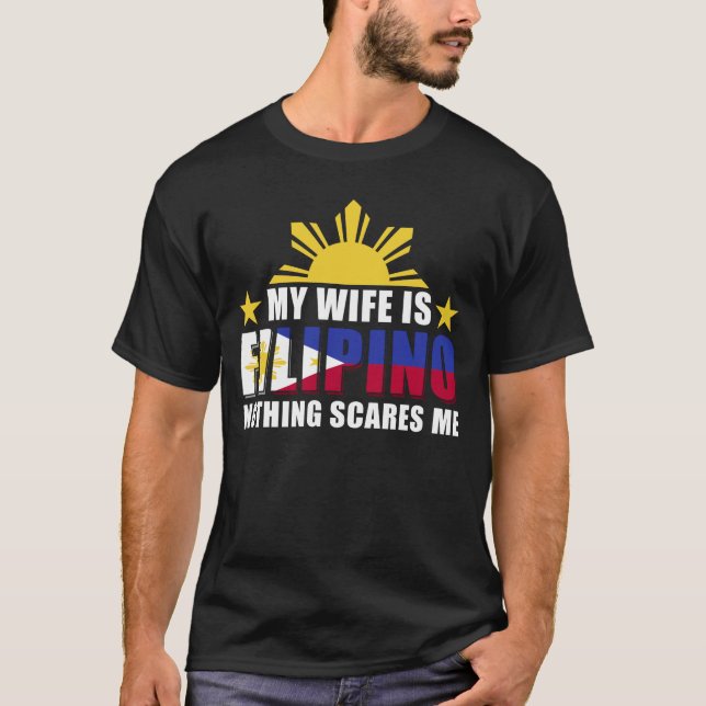 Proud Husband Boyfriend Filipino Wife Philippines T-Shirt (Front)