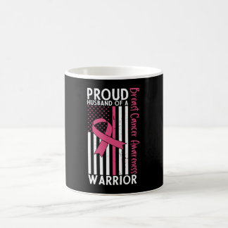 Proud Husband Of A Breast Cancer Warrior Wife Coffee Mug