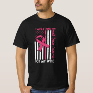 Proud Husband Of A Breast Cancer Warrior Wife T-Shirt