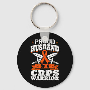 Proud Husband Of A Crps Warrior Rsd Awareness Ribb Key Ring