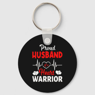 Proud Husband Of A Heart Warrior Chd Awareness  Key Ring