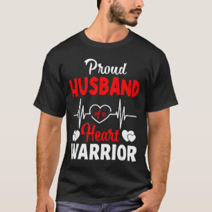 Proud Husband Of A Heart Warrior Chd Awareness T-Shirt
