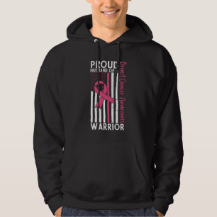 Proud Husband Of A Warrior Breast Cancer Awareness Hoodie