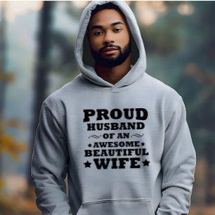 proud husband of an awesome beautiful wife hoodie