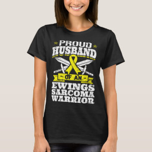 Proud Husband Of An Ewings Sarcoma Warrior Awarene T-Shirt