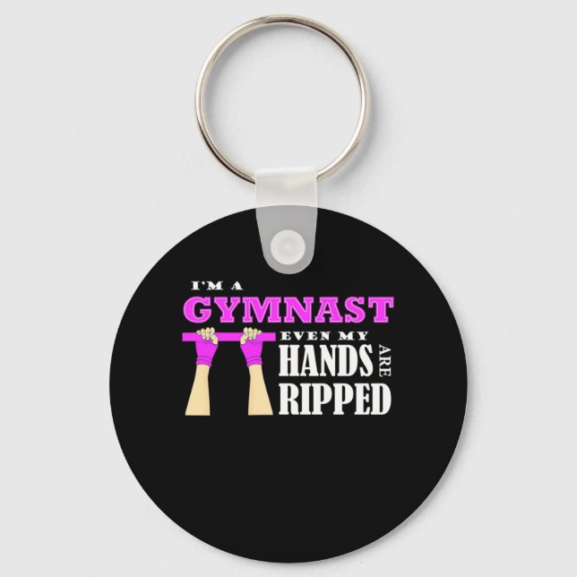 Proud I Am A Gymnast Key Ring (Front)