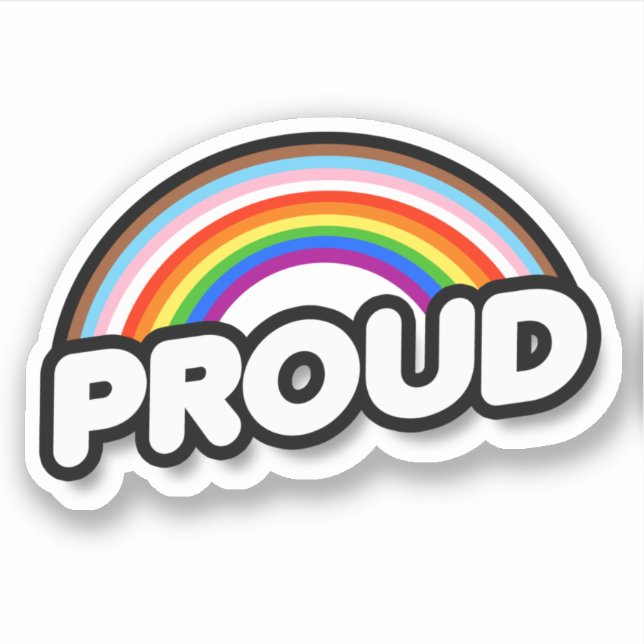 PROUD & INCLUSIVE Sticker (Front)