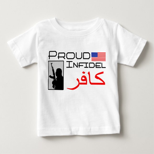Proud Infidel Baby T-Shirt (Front)