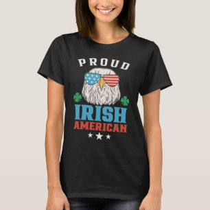 Proud Irish American Roots Ireland Family Us Usa A T-Shirt