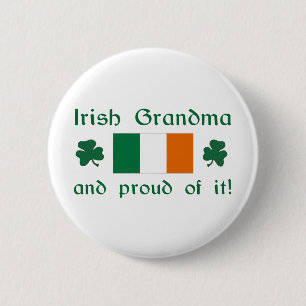 Proud Irish Grandma 6 Cm Round Badge