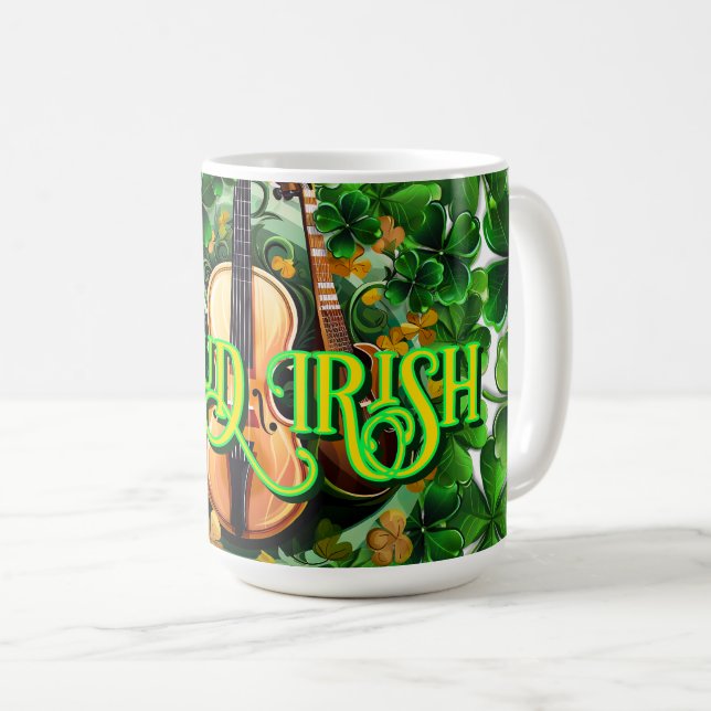 Proud Irish Musician Design Coffee Mug (Front Right)
