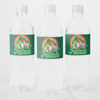 Proud & Irish St Patrick Custom LGBTQ+ Water Bottle Label
