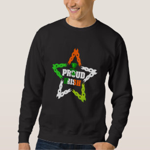 Proud Irish St Patrick's Day Colorful Celtic Pride Sweatshirt