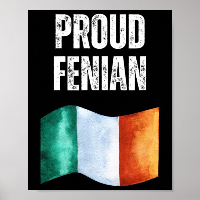 Proud Irish Warrior Irish Republican Clothing  Poster (Front)