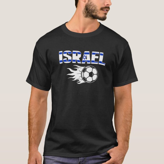 Proud Israel Soccer Fans Jersey - Israeli Football T-Shirt (Front)